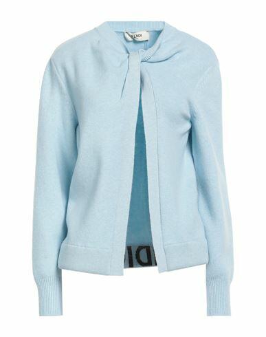 Fendi Woman Sweater Sky blue Wool, Cashmere, Polyamide, Elastane Cover