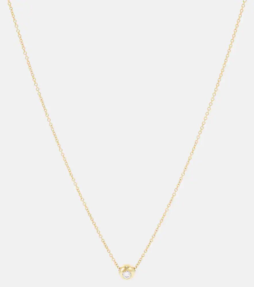 Melissa Kaye Audrey Small 18k gold necklace with diamond Cover