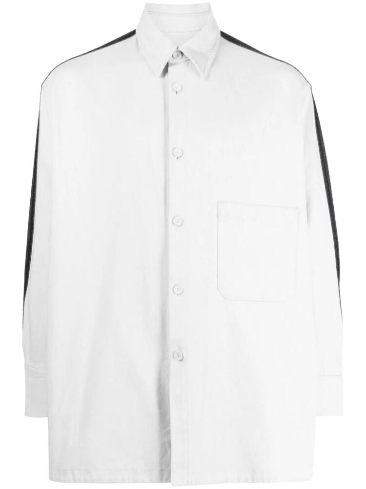 CROQUIS two-tone long-sleeve shirt - Grey Cover