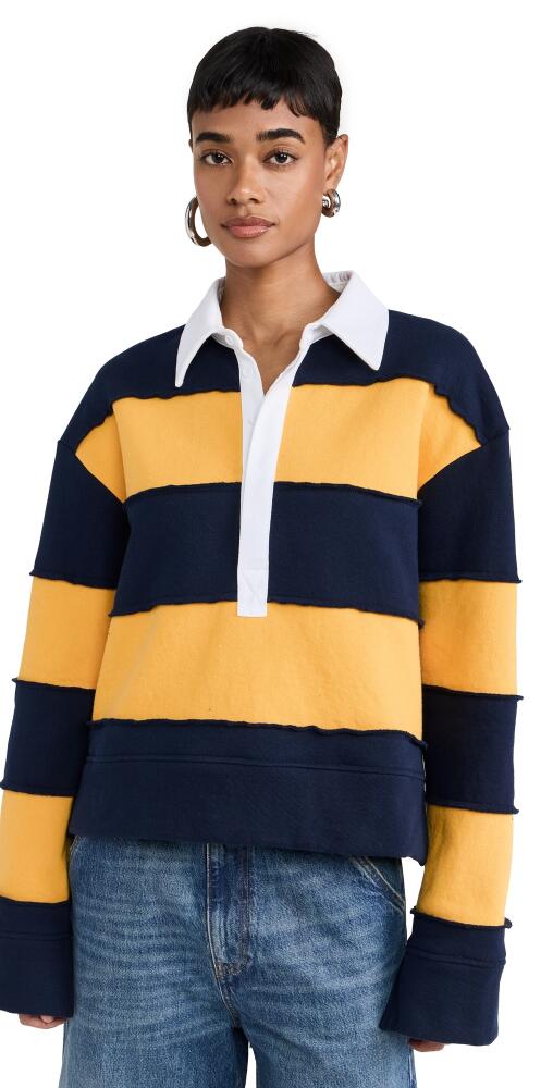 K. ngsley Riis Deco Polo Navy/Ochre Cover