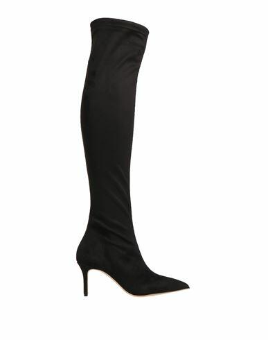 Divine Follie Woman Boot Black Textile fibers Cover