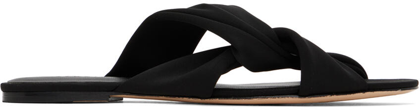 Studio Amelia Black Loop Flat Sandals Cover