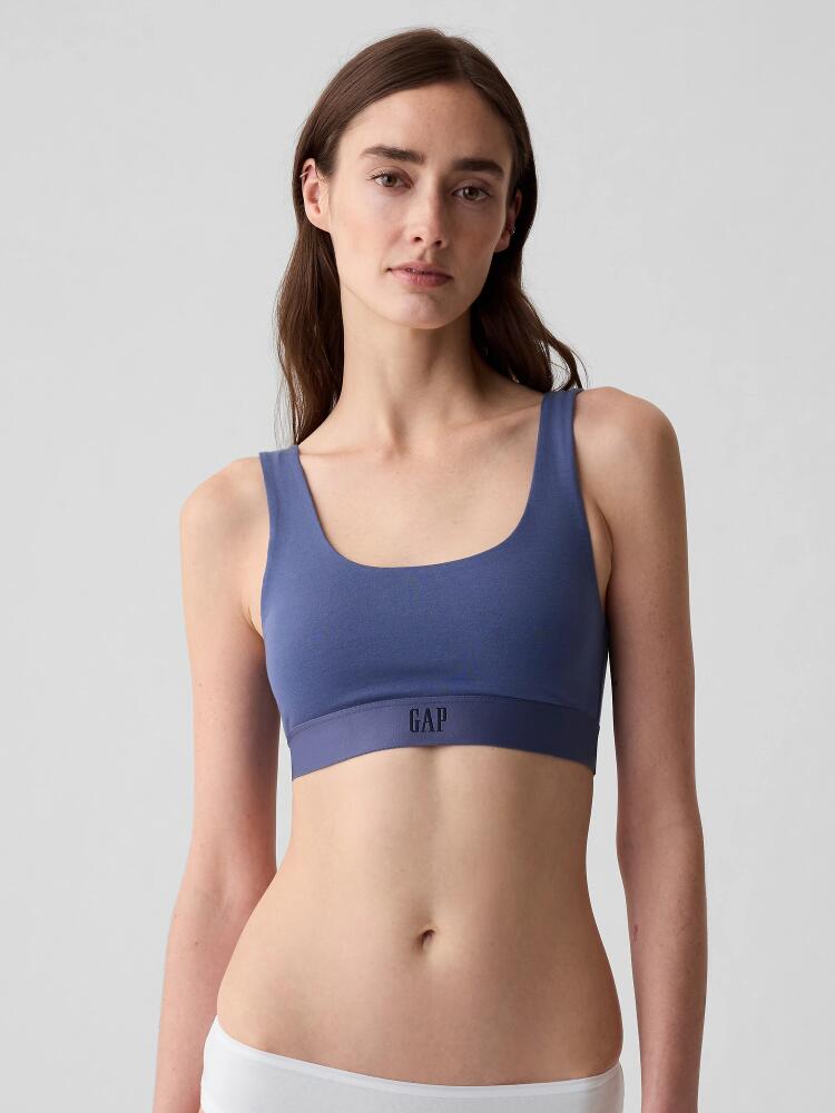 Organic Stretch Cotton Gap Logo Bralette Cover