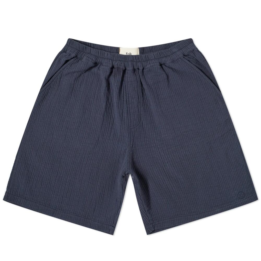 Folk Men's Relaxed Shorts in Navy Cover