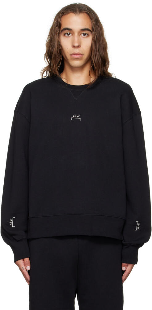 A-COLD-WALL* Black Embroidered Sweatshirt Cover