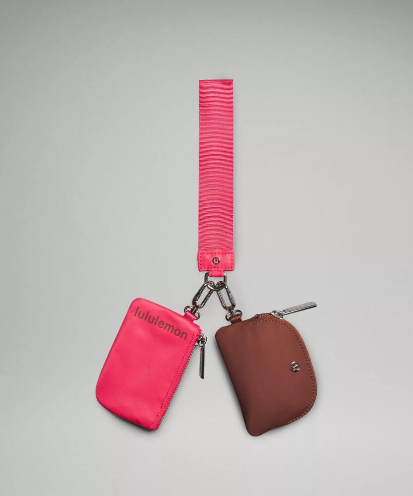 lululemon - Dual Pouch Wristlet - Pink/Brown/Ancient Copper/Glaze Pink Cover