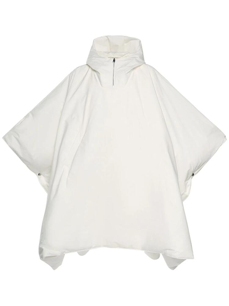 BOTTEGA VENETA Oversize Frosted Poplin Padded Cape Cover