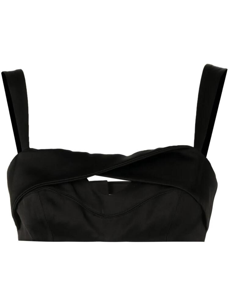 ZIMMERMANN wide-strap detail bra - Black Cover