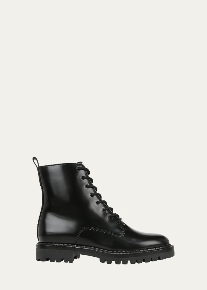 Vince Cabria Calfskin Lace-Up Combat Boots Cover