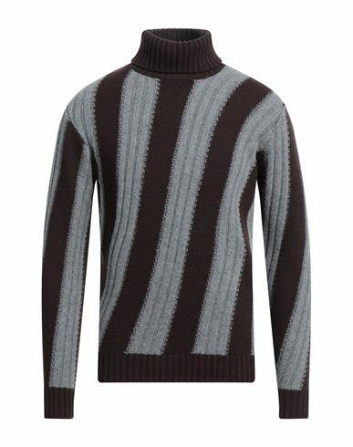 Kangra Man Turtleneck Dark brown Merino Wool Cover