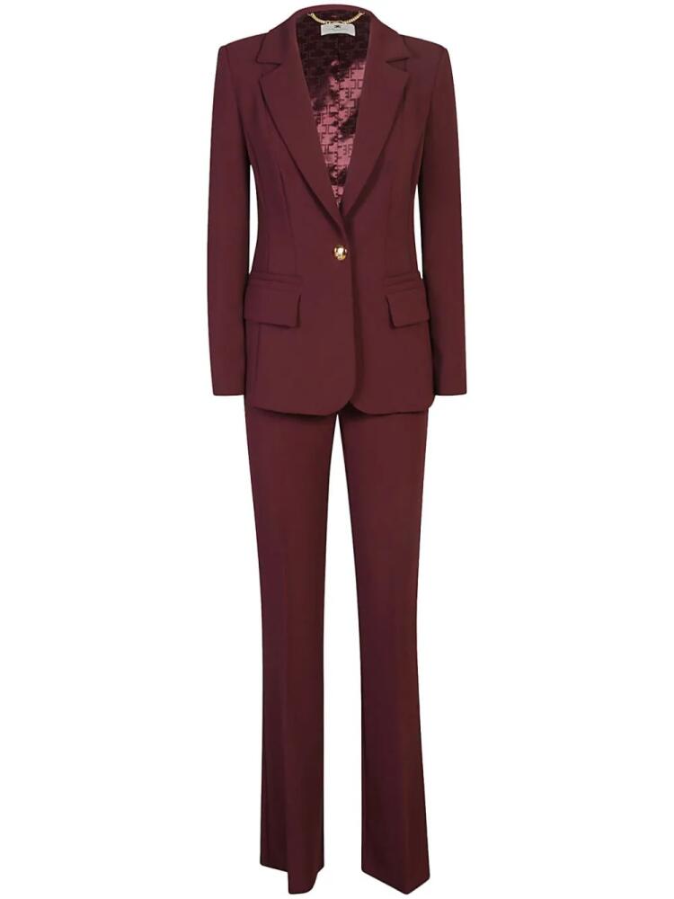 Elisabetta Franchi stretch crepe suit - Red Cover