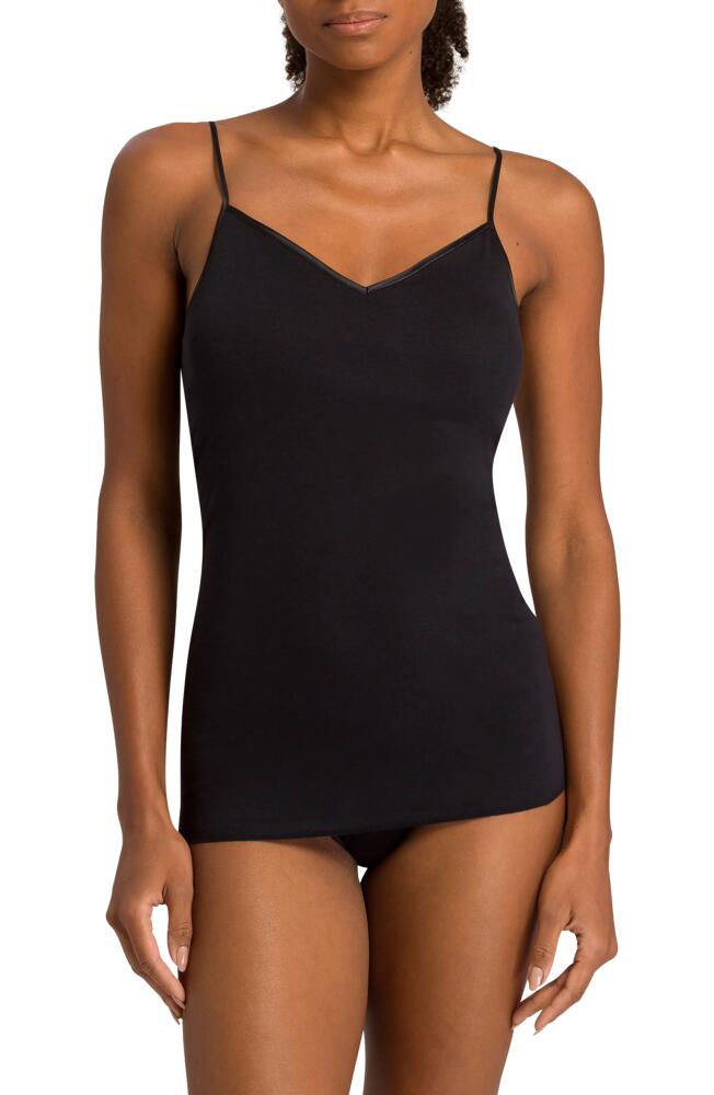 Hanro Seamless Padded Cotton Camisole in Black Cover