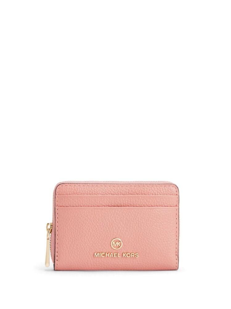 Michael Kors JET SET CHARM SM ZA COIN CARD CASE - Pink Cover