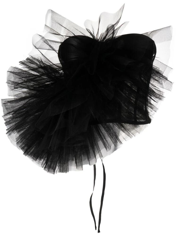 Alchemy tulle-layered strapless gown - Black Cover