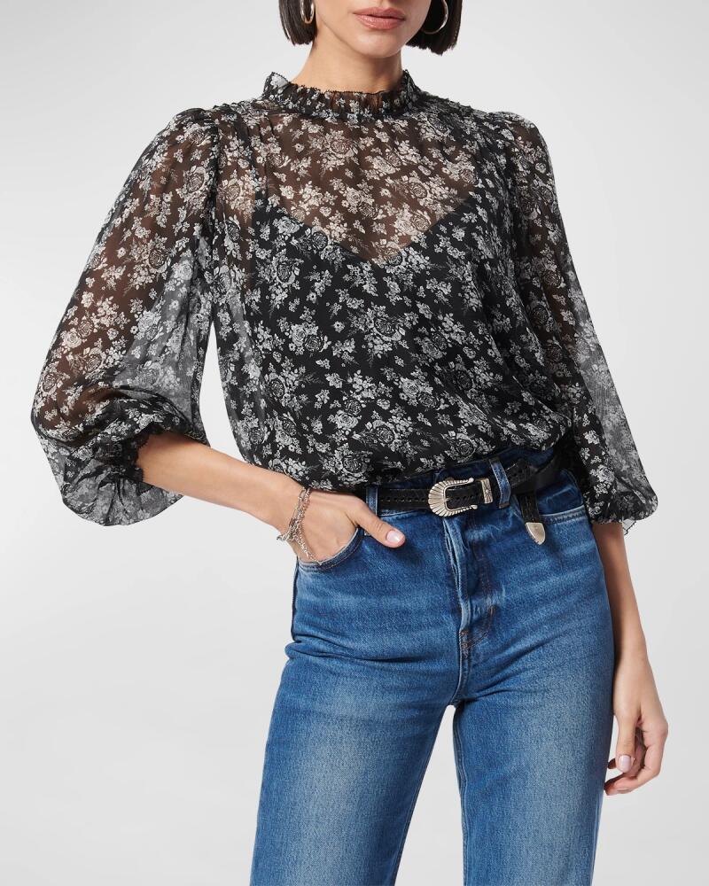 Cami NYC Nelly Floral Chiffon Top Cover