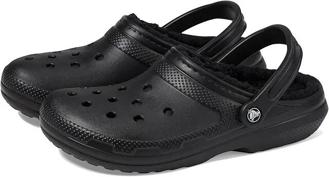 Crocs Classic Lined Clog (Black/Black) Clog Shoes Cover