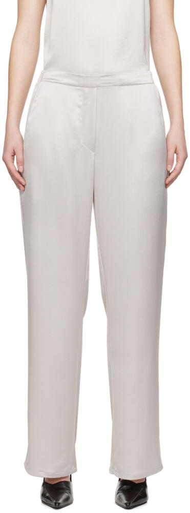 LESET Gray Barb Painter Lounge Pants Cover