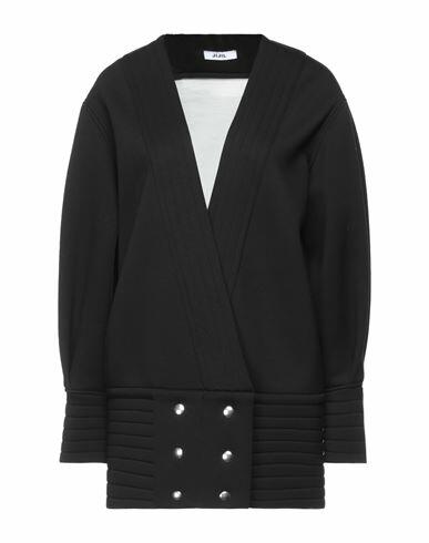 Jijil Woman Overcoat & Trench Coat Black Viscose, Elastane Cover