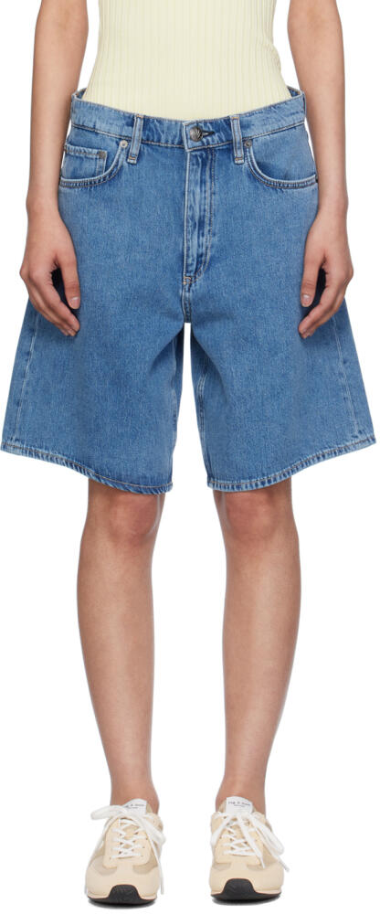 rag & bone Blue McKenna Denim Shorts Cover