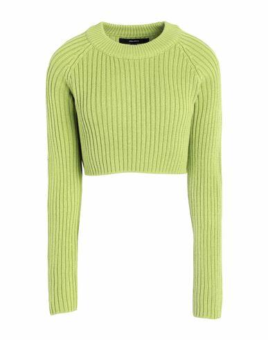 Vero Moda Woman Sweater Acid green Cotton, Acrylic Cover