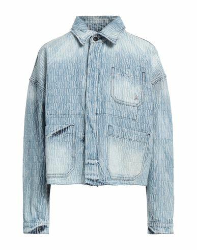 Amiri Woman Denim outerwear Blue Cotton Cover