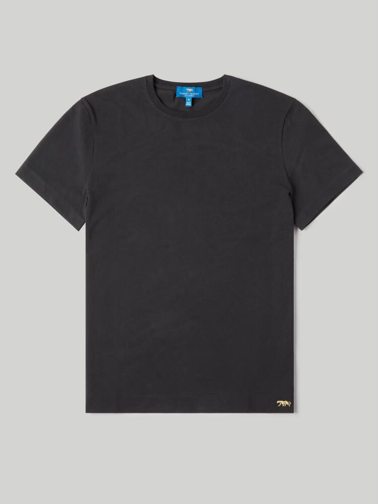 Robert Talbott Dean Stretch Jersey Tee in Black Cover