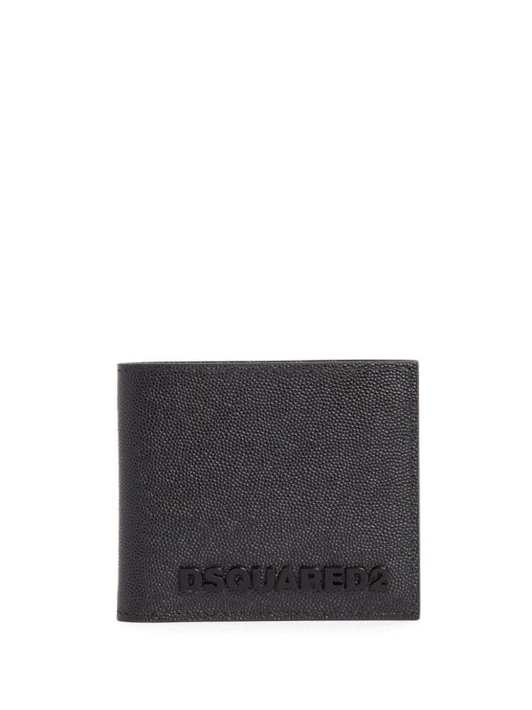 DSQUARED2 logo-appliqué bi-fold wallet - Black Cover