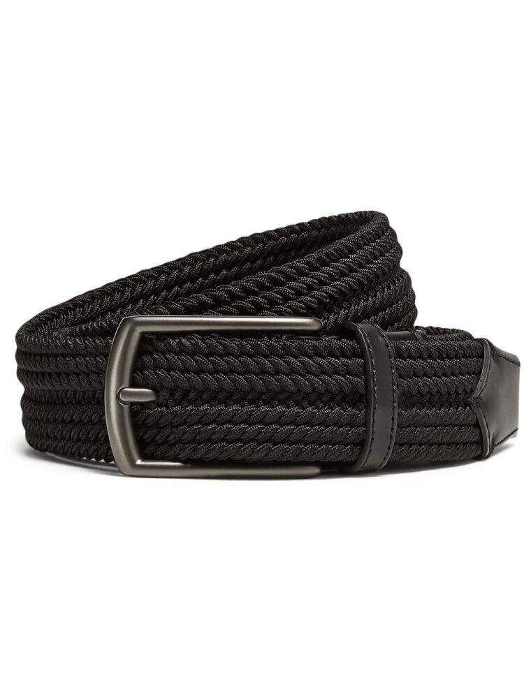 Zegna braided canvas belt - Black Cover