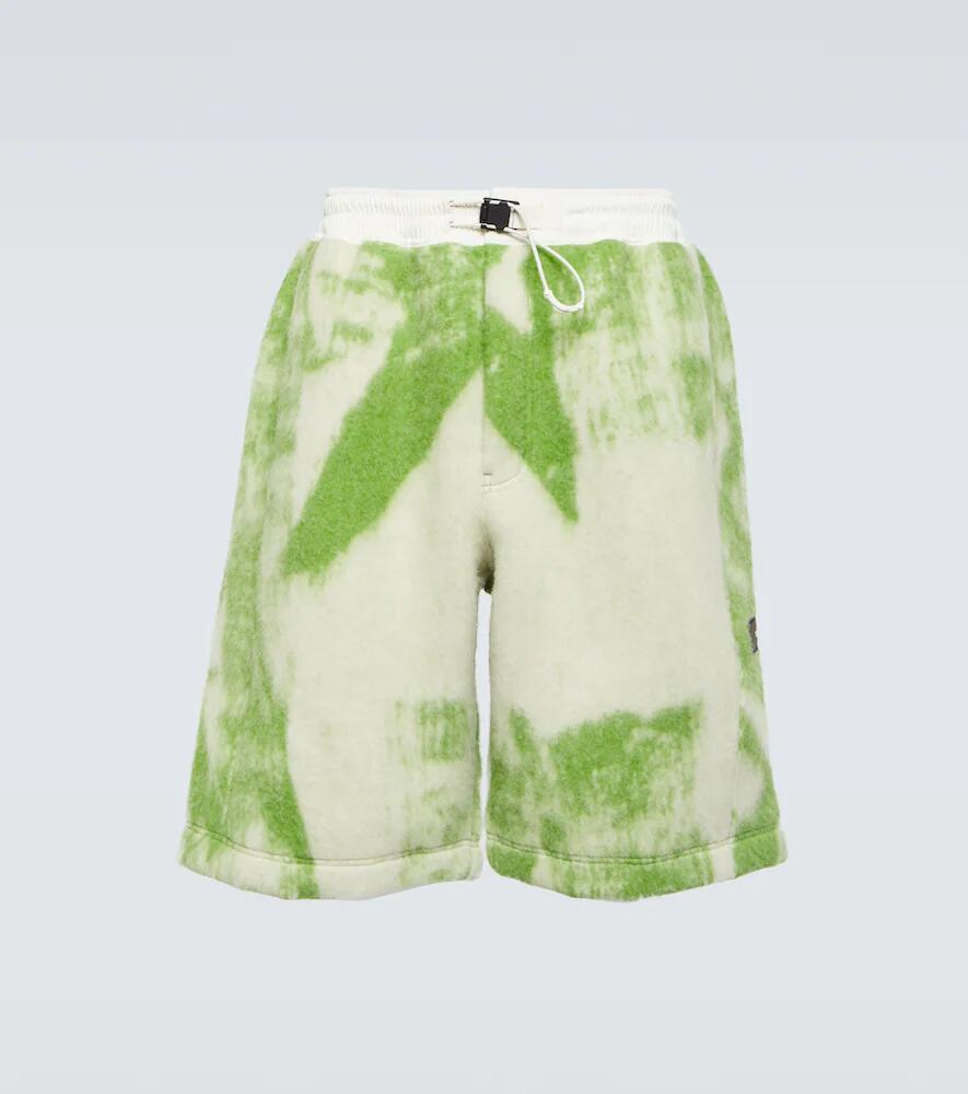 Y-3 Printed wool-blend shorts Cover