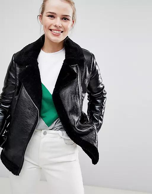 Bershka Aviator Jacket-Black Cover