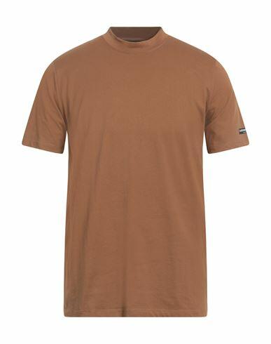 Costume National Man T-shirt Brown Cotton Cover