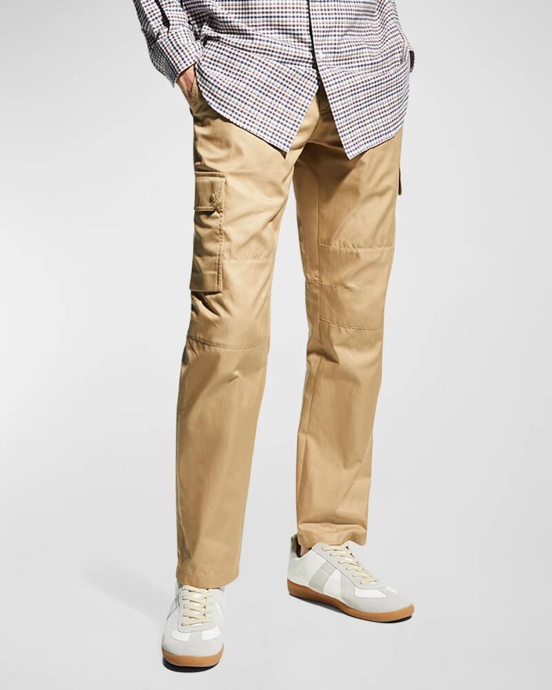 Brioni Men's Solid Cotton Cargo Pants Cover