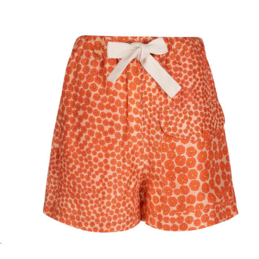 Stella Mccartney Ladies Orange Floral Printed Shorts Cover