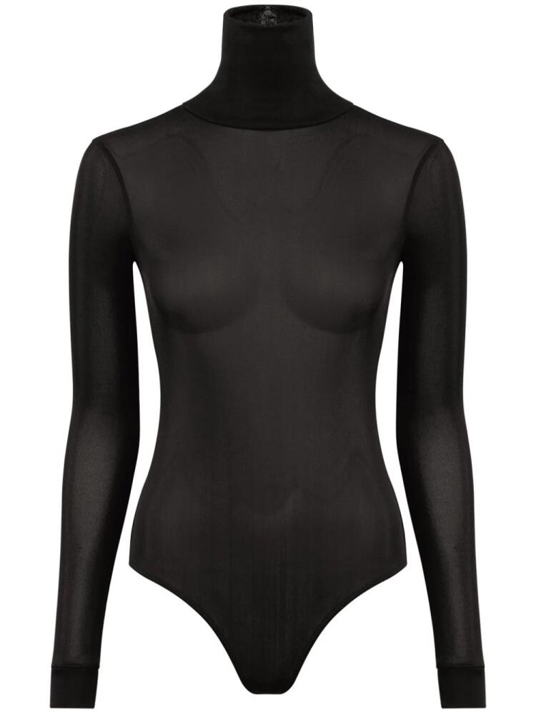 Maison Margiela roll-neck long-sleeve bodysuit - Black Cover