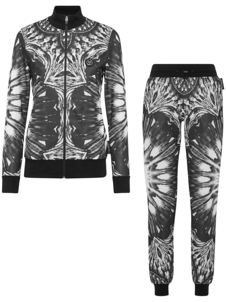 Plein Sport kaleidoscopic-print tracksuit set - Black Cover