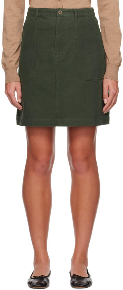 A.P.C. Khaki Léa Miniskirt Cover