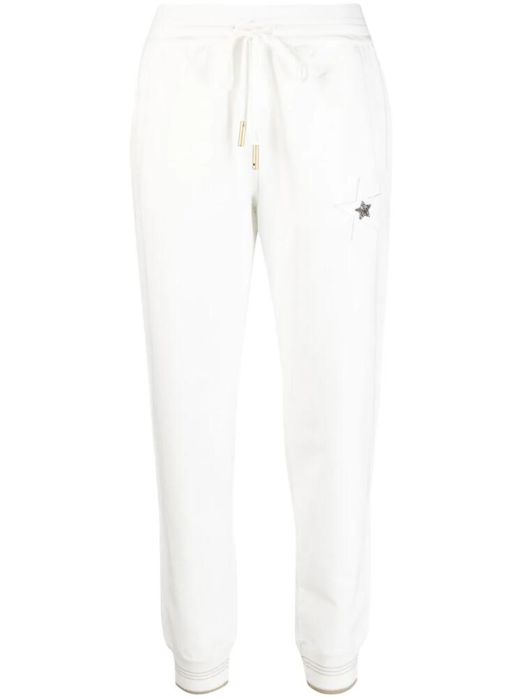 Lorena Antoniazzi star-detail cotton track pants - White Cover