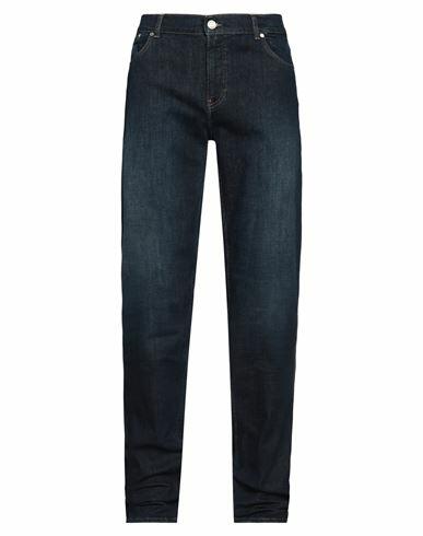 Trussardi Man Jeans Blue Cotton, Elastomultiester, Elastane Cover