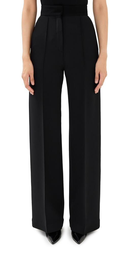 Another Tomorrow Doppio Wide Leg Pants Black Cover