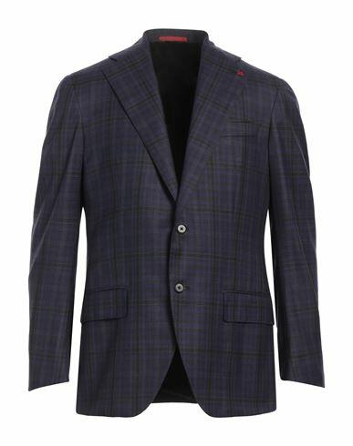 Isaia Man Blazer Purple Wool Cover