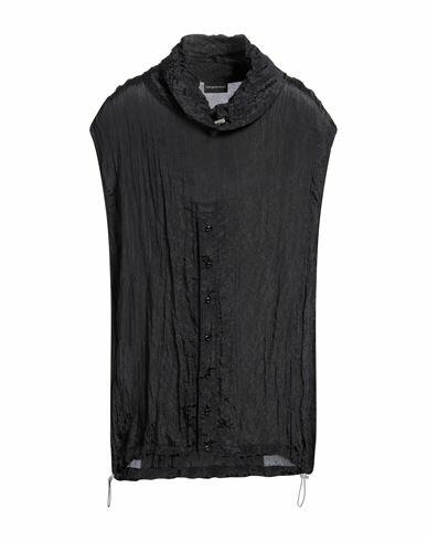 Emporio Armani Man Shirt Black Polyester, Polyamide Cover