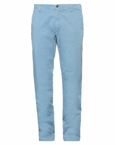 Mason's Man Pants Light blue Cotton, Lycra Cover