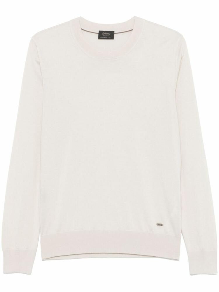 Brioni crew-neck sweater - Neutrals Cover