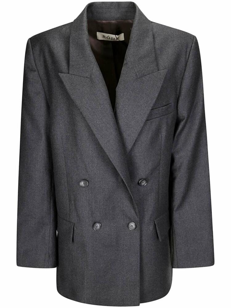 Róhe double-breasted tailored blazer - Grey Cover