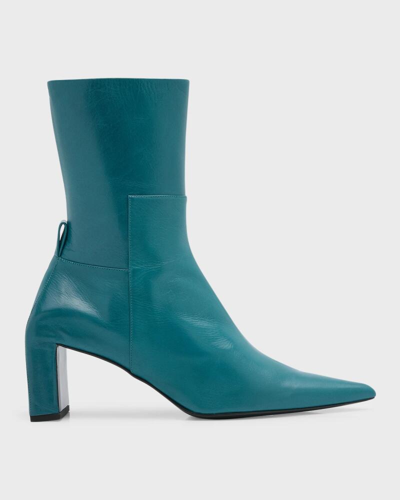 Jil Sander Stretch Leather Glove Ankle Boots Cover