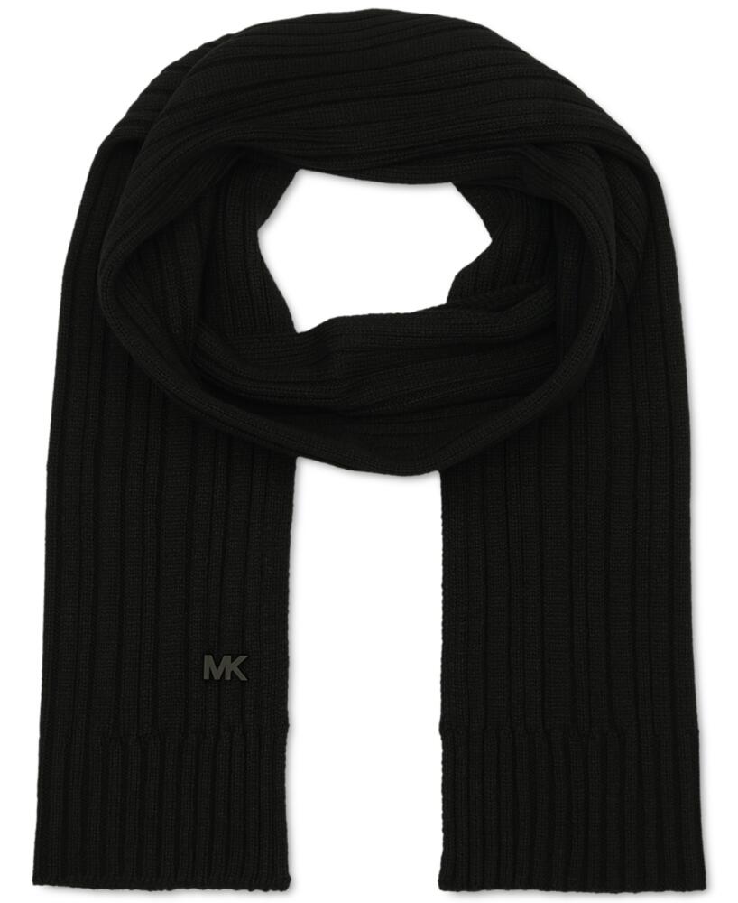 Michael Kors Men's Ribbed Scarf - Black Cover