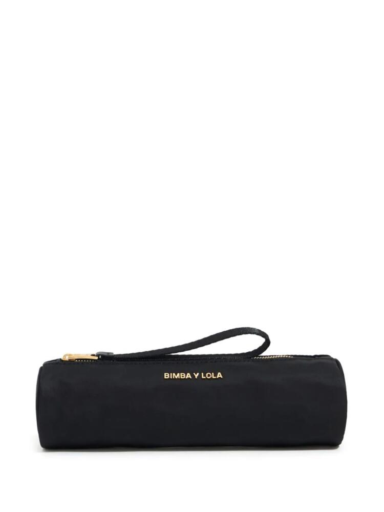 Bimba y Lola logo-lettering makeup bag - Black Cover