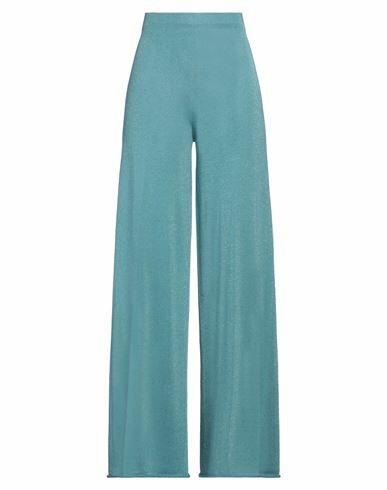 Circus Hotel Woman Pants Turquoise Viscose, Polyamide, Metallic fiber, Polyester Cover