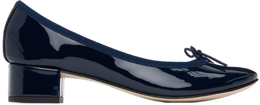 Repetto Navy Camille Ballerina Heels Cover