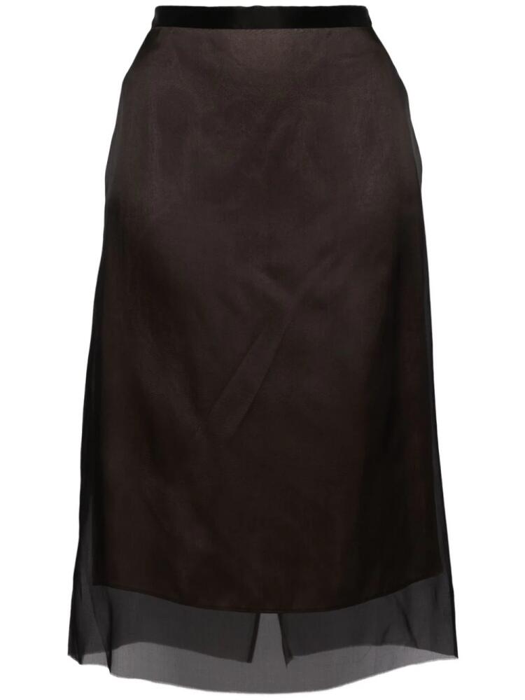 JNBY felt A-line skirt - Black Cover